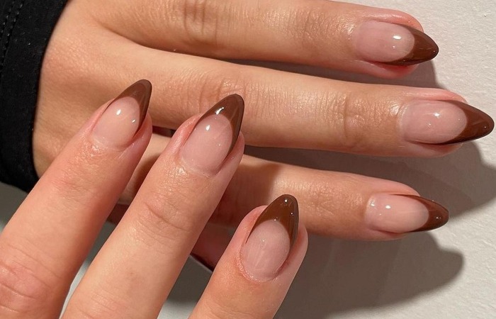 Light Brown French Tips