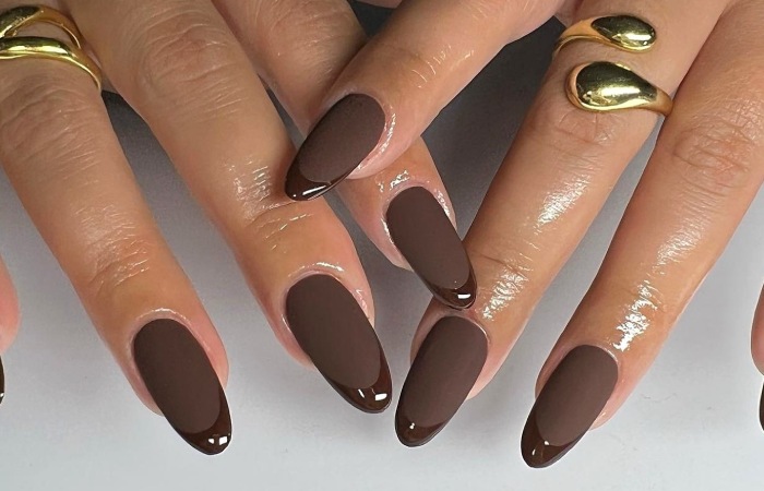 Python Light Brown Nails