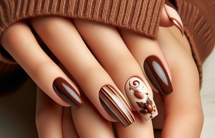 Sleek Deep Chocolate Nails